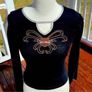 Women’s Harley Davidson long sleeve tee Size S